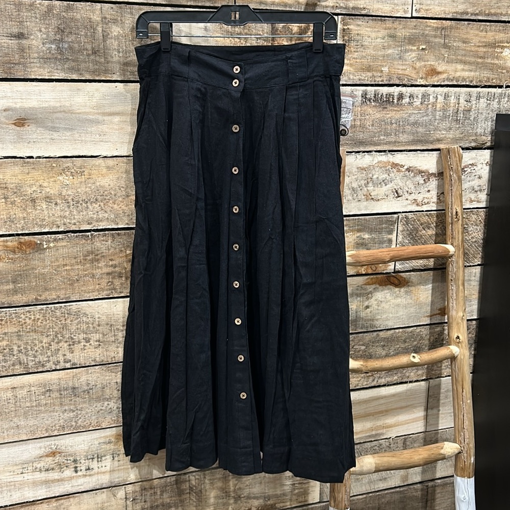 NWT Free People Button Front MIDI/MAXI Skirt Size Medium Z112